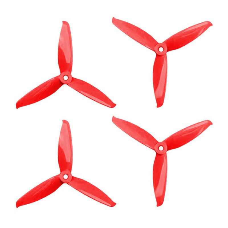 gemfan 5152 3 blade propeller red pc set of 4