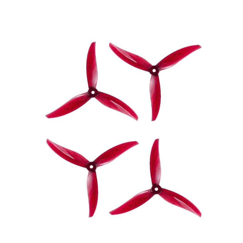 gemfan proxy 5127.5 3 blade propeller set of 4 phoenix red 1