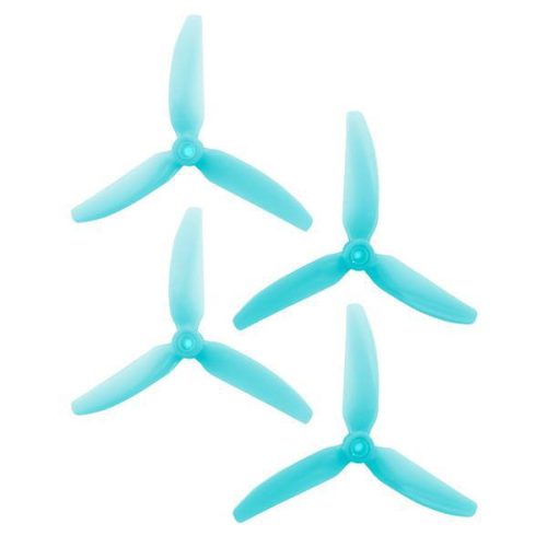 hqprop dp 5x4 3x3 pc v1s light blue propeller 3 blade 1